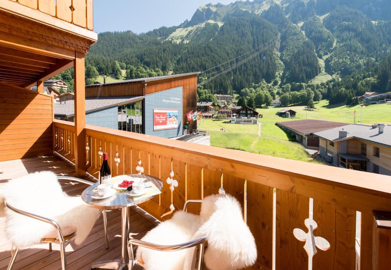 Chalet Belmont Wengen Esterno foto